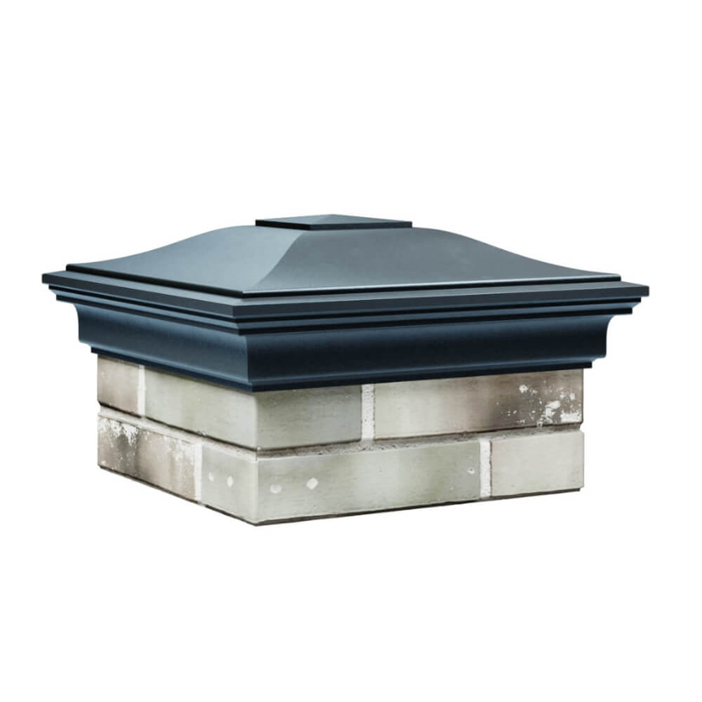 Колпак Zking Монблан Серый на столб 1.5х1.5 еврокирпича 0.7НФ (355х355мм) в Новочебоксарске фото