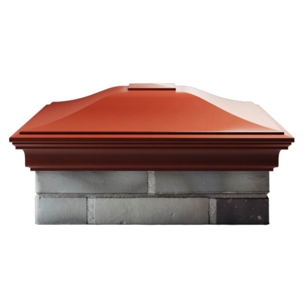 Колпак Zking Монблан Красный на столб 2х2 кирпича (515х515мм) в Новочебоксарске фото