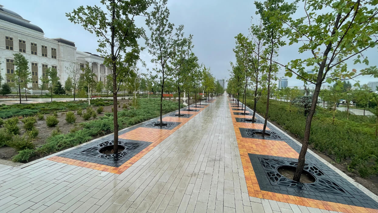 Приствольная решетка для дерева ZKING CRUST 1.2х1.2м Черная в Новочебоксарске фото