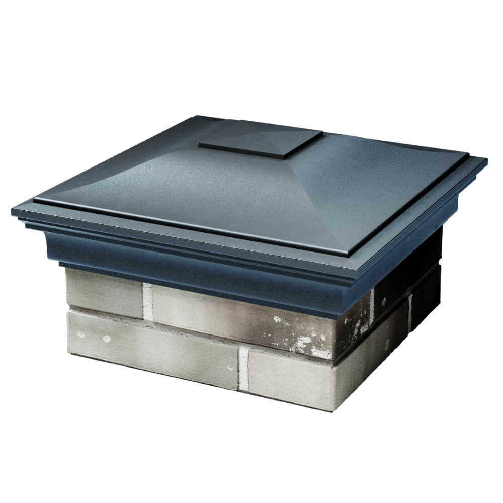 Колпак Zking Монблан Серый на столб 1.5х1.5 кирпича (385х385мм) в Новочебоксарске фото