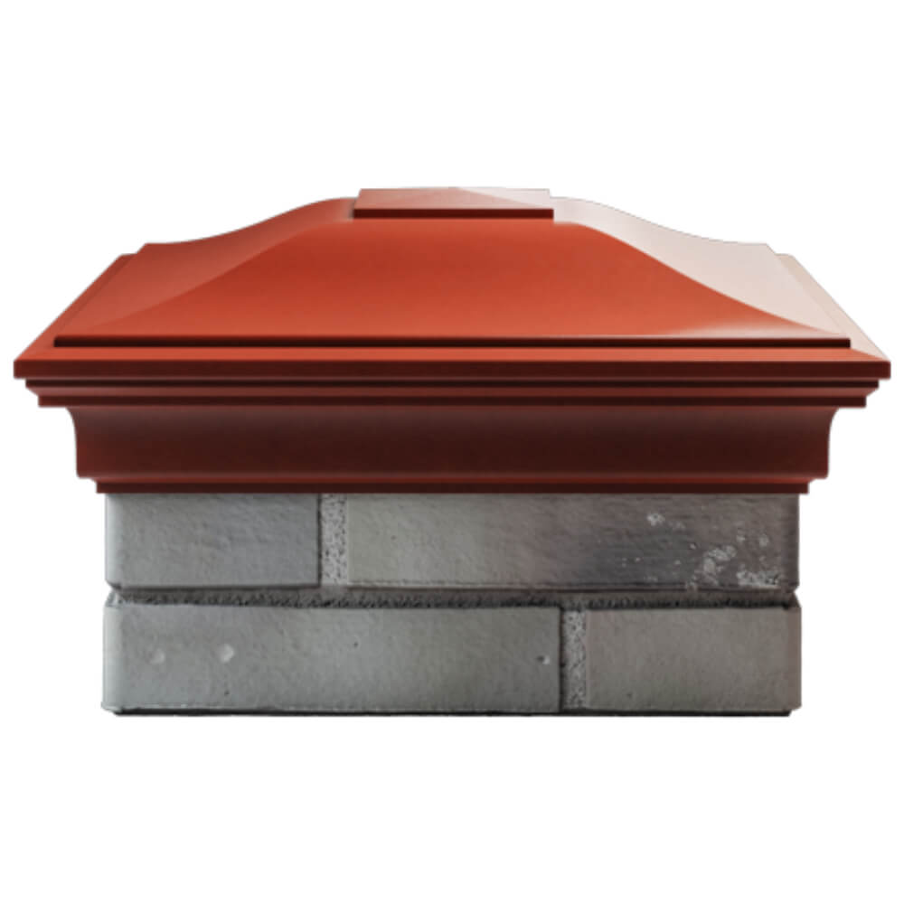 Колпак Zking Монблан Красный на столб 1.5х1.5 кирпича (385х385мм) Новочебоксарск фото