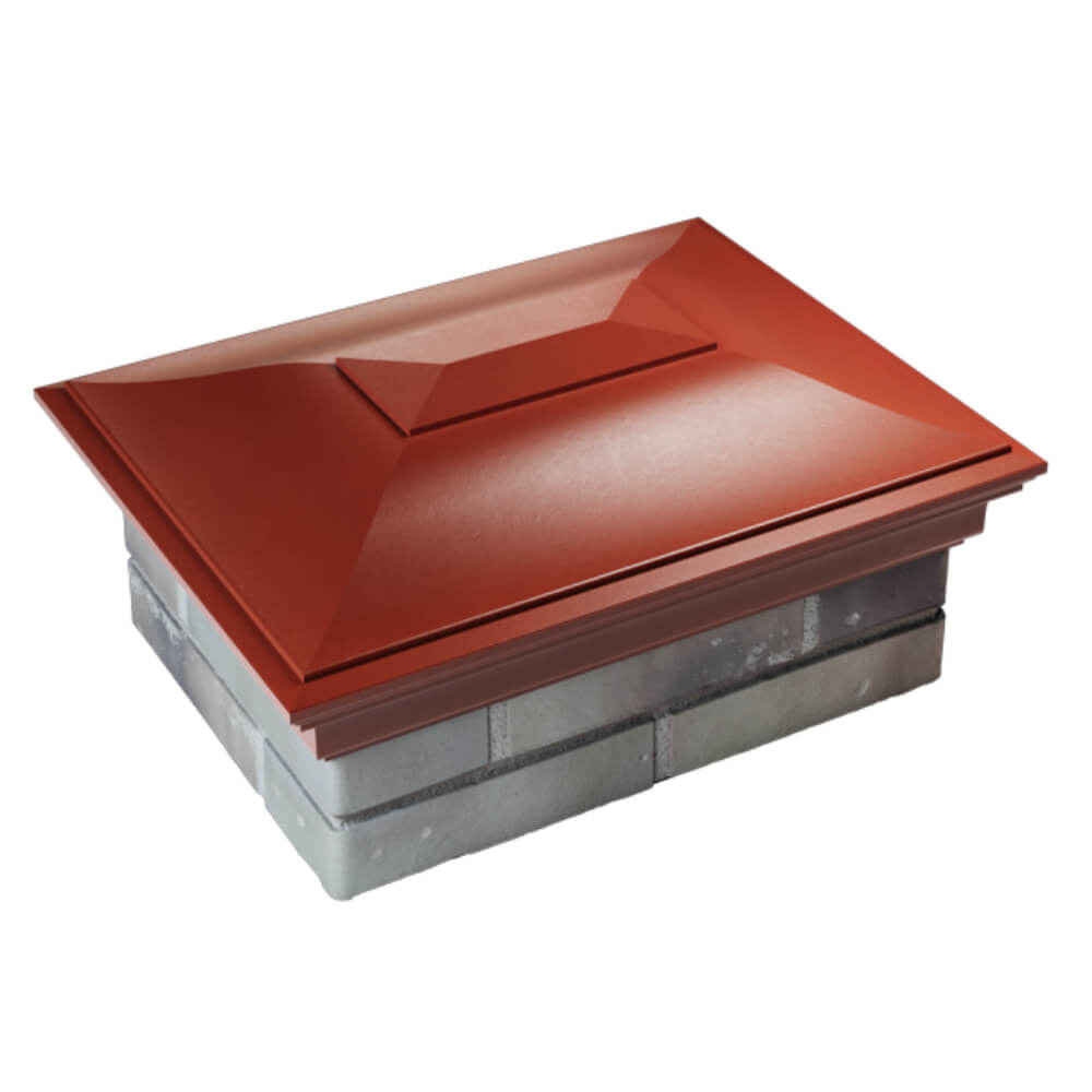 Колпак Zking Монблан Красный на столб 2х1.5 кирпича (515х385мм) Новочебоксарск фото