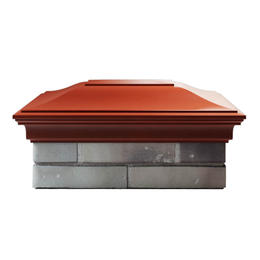 Колпак Zking Монблан Красный на столб 2х1.5 кирпича (515х385мм) в Новочебоксарске фото