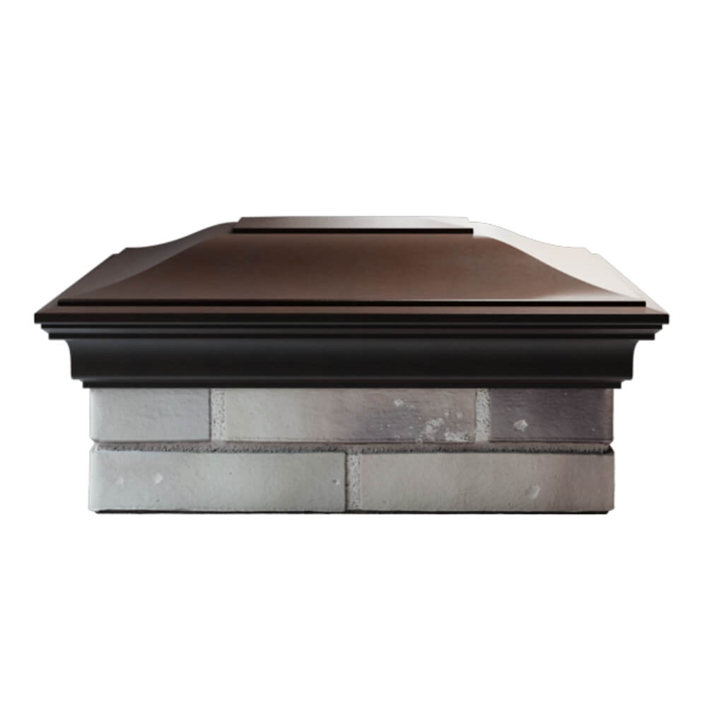 Колпак Zking Монблан Коричневый на столб 2х1.5 кирпича (515х385мм) в Новочебоксарске фото