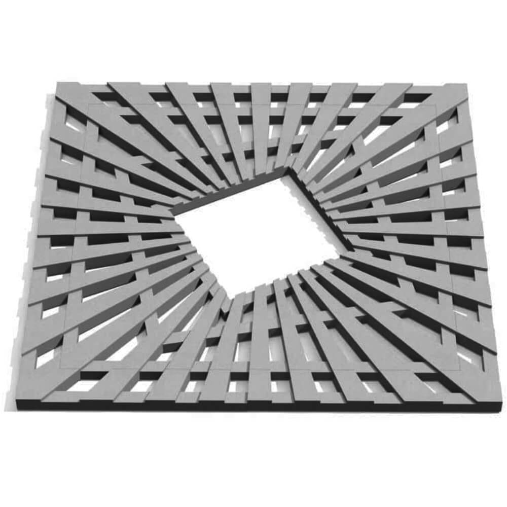 Приствольная решетка для дерева ZKING ATMOSPHERE 1.2х1.2м Серая Новочебоксарск фото