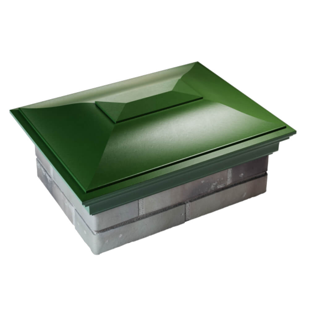 Колпак Zking Монблан Зеленый на столб 2х1.5 кирпича (515х385мм) Новочебоксарск фото