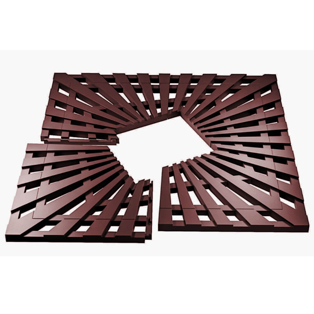 Приствольная решетка для дерева ZKING ATMOSPHERE 1.2х1.2м Коричневая в Новочебоксарске фото