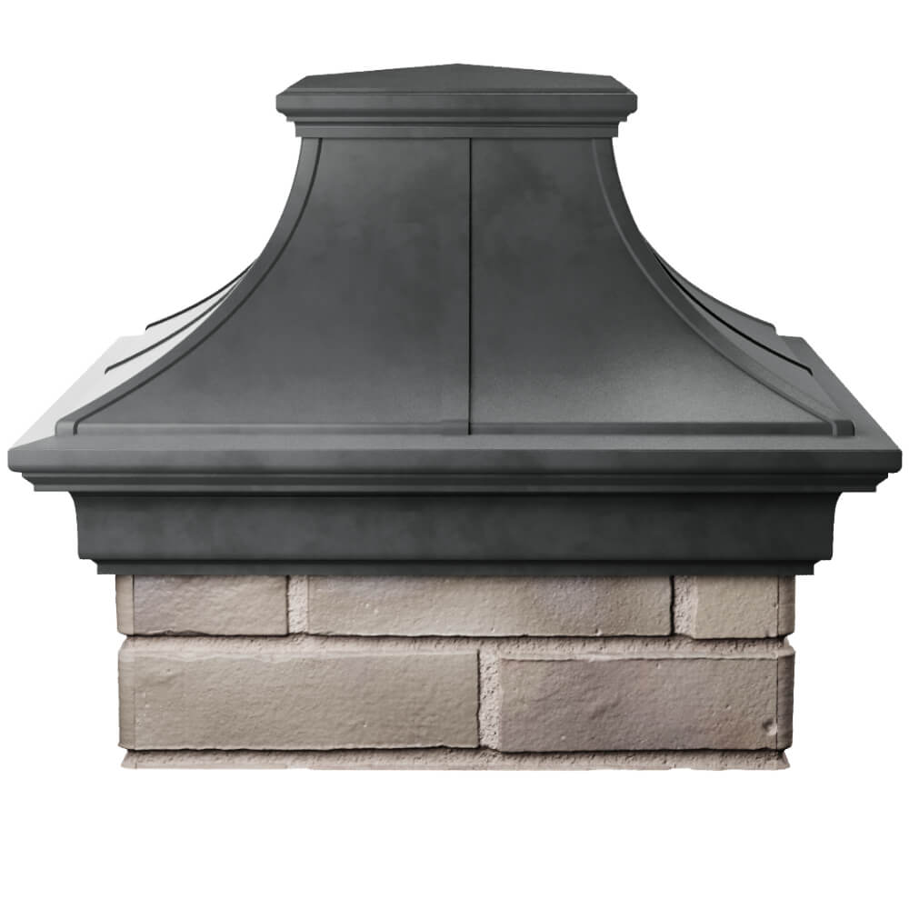 Колпак Zking Монблан Премиум Серый на столб 1.5х1.5 кирпича (385х385мм) Новочебоксарск фото