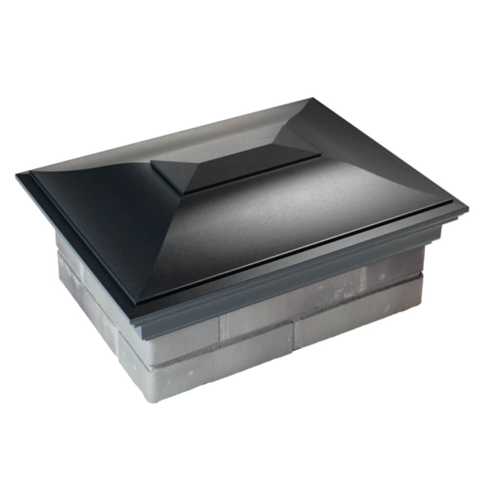 Колпак Zking Монблан Черный на столб 2х1.5 кирпича (515х385мм) Новочебоксарск фото