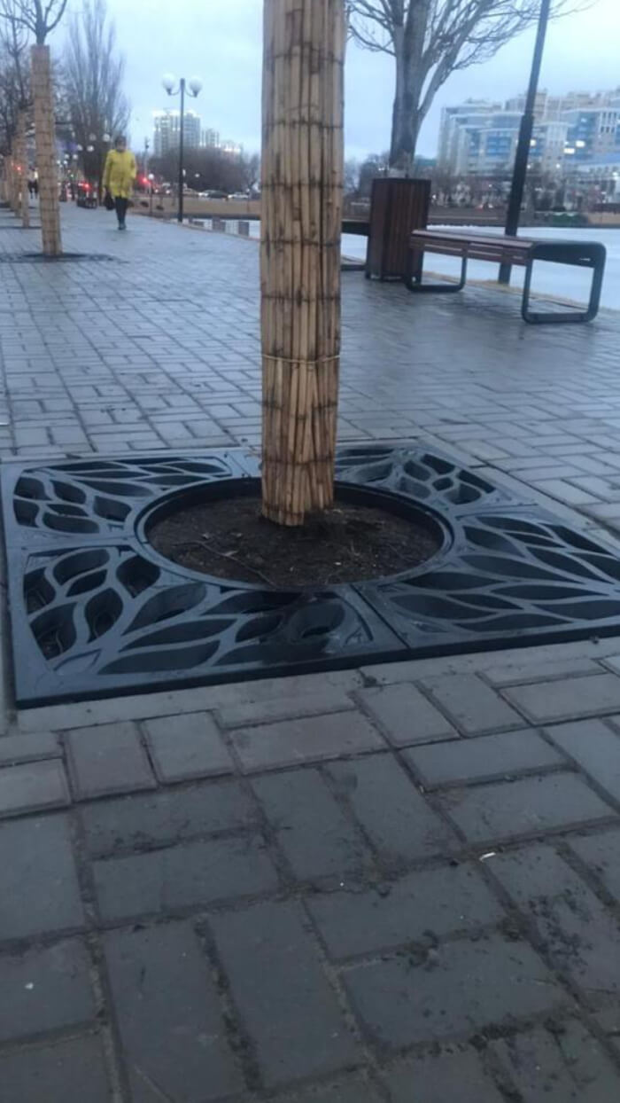 Приствольная решетка для дерева ZKING CRUST 1.2х1.2м Черная в Новочебоксарске фото