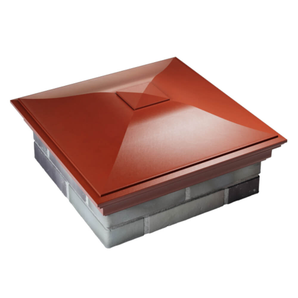 Колпак Zking Монблан Красный на столб 2х2 кирпича (515х515мм) Новочебоксарск фото