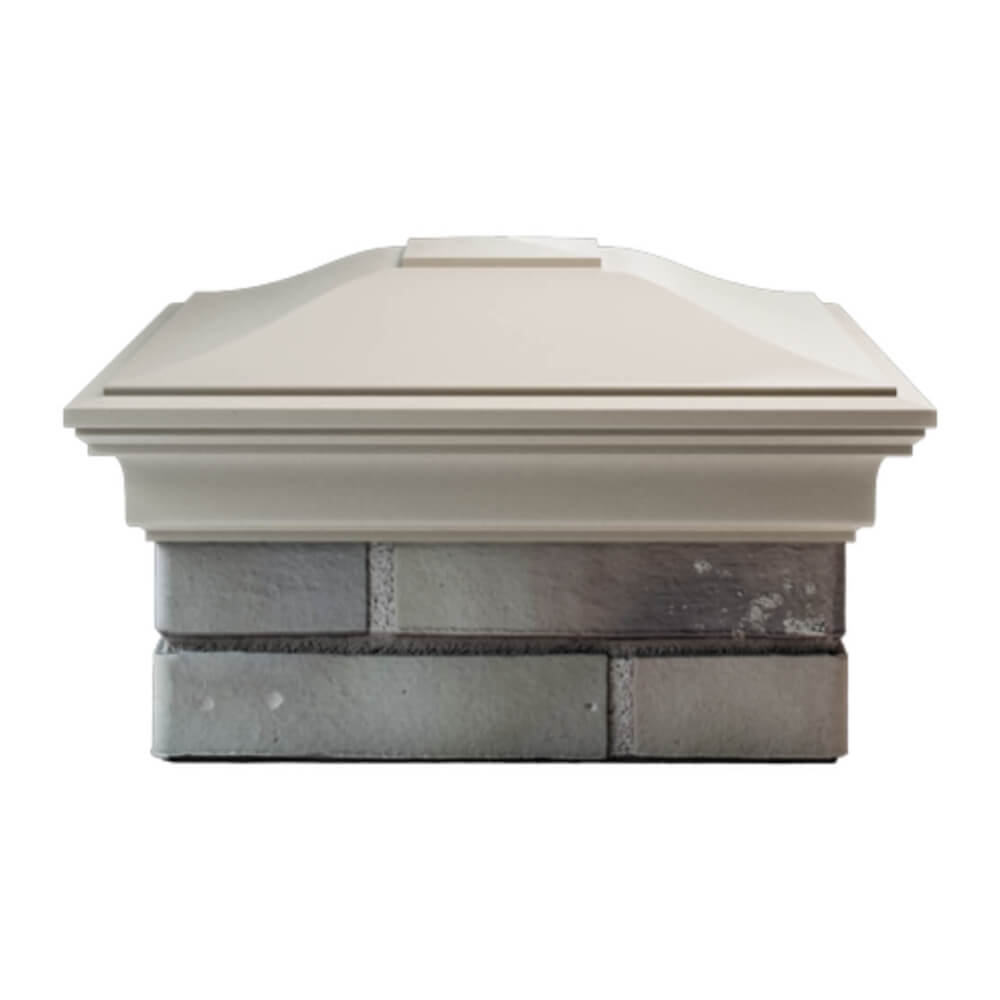 Колпак Zking Монблан Бежевый на столб 1.5х1.5 еврокирпича 0.7НФ (355х355мм) Новочебоксарск фото