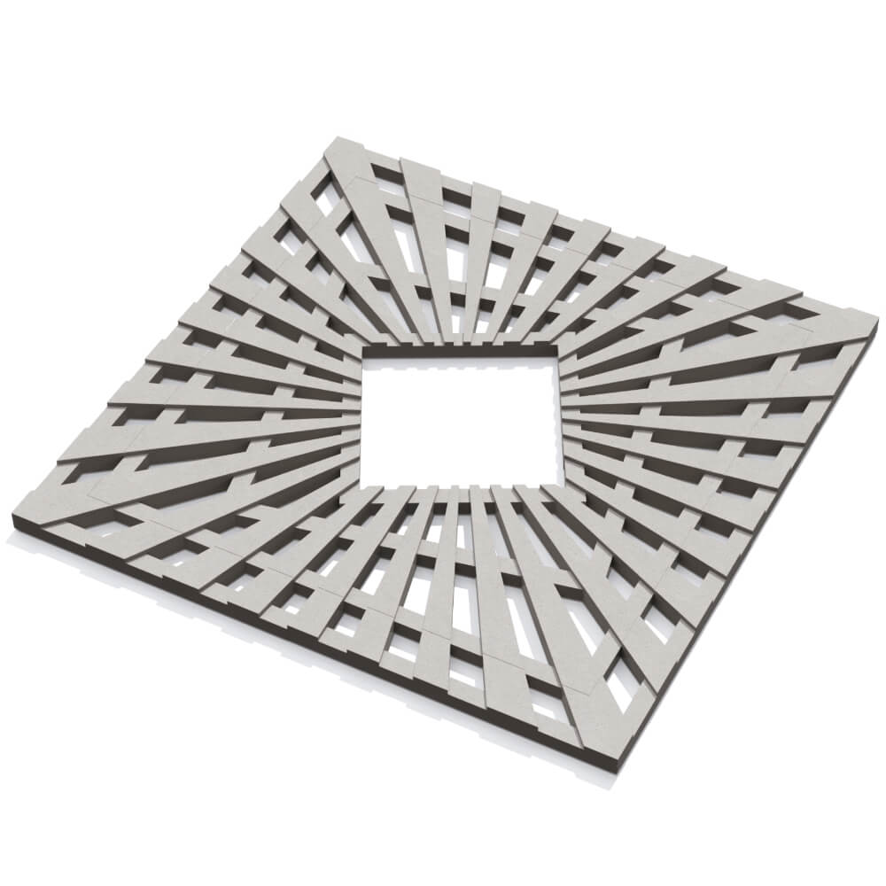 Приствольная решетка для дерева ZKING ATMOSPHERE 1.2х1.2м Бежевая в Новочебоксарске фото