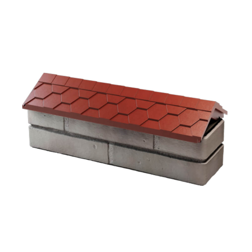 Парапет Zking Эверест Красный с посадкой на 0.5 кирпича (130мм) в Новочебоксарске фото