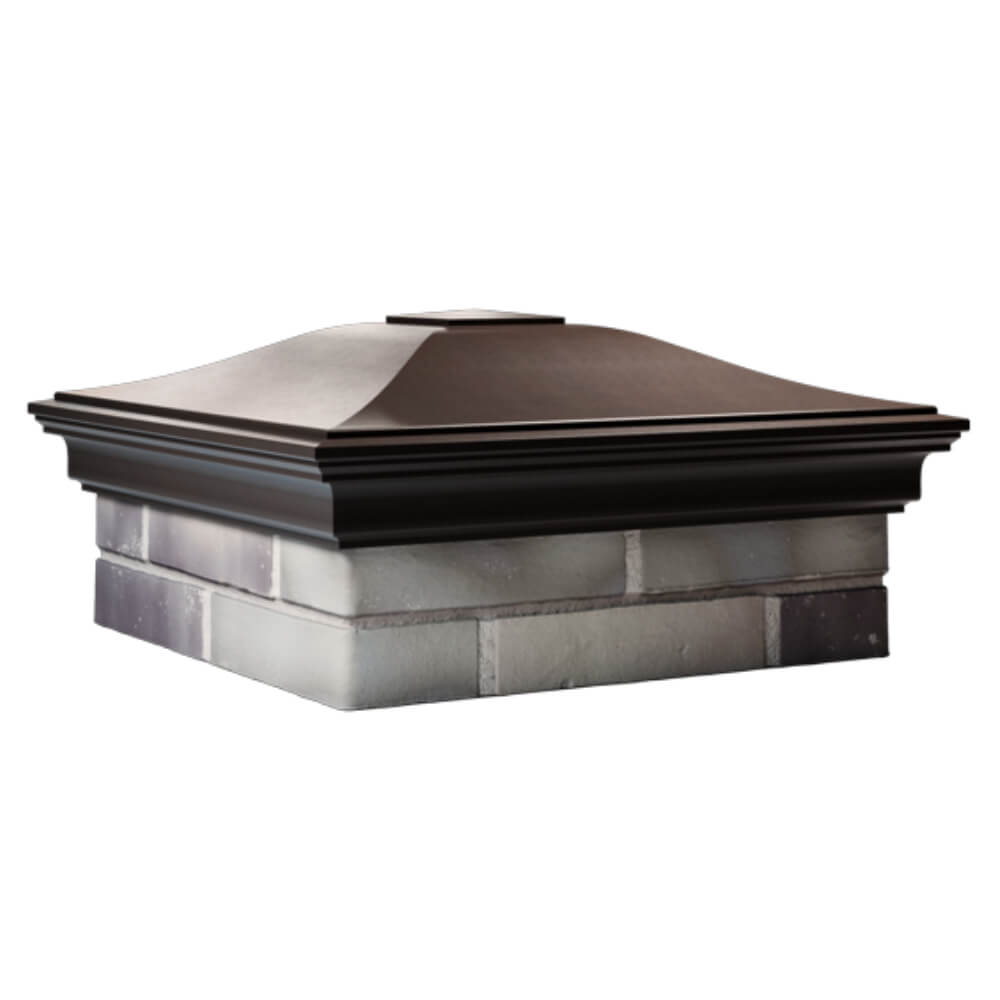 Колпак Zking Монблан Коричневый на столб 2х2 кирпича (515х515мм) в Новочебоксарске фото