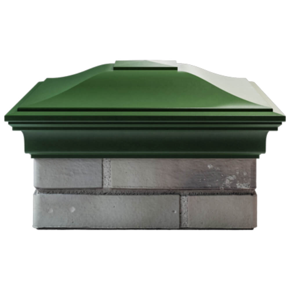 Колпак Zking Монблан Зеленый на столб 1.5х1.5 кирпича (385х385мм) Новочебоксарск фото