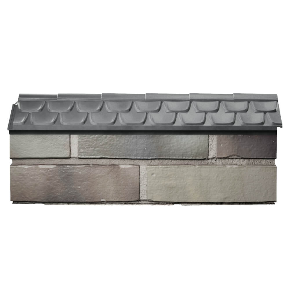 Парапет Zking Эльбрус Серый с посадкой на 0.5 кирпича (130мм) в Новочебоксарске фото