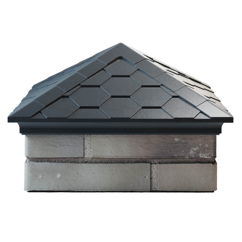 Колпак Zking Эверест Серый на столб 1.5х1.5 кирпича (390х390мм) Новочебоксарск фото