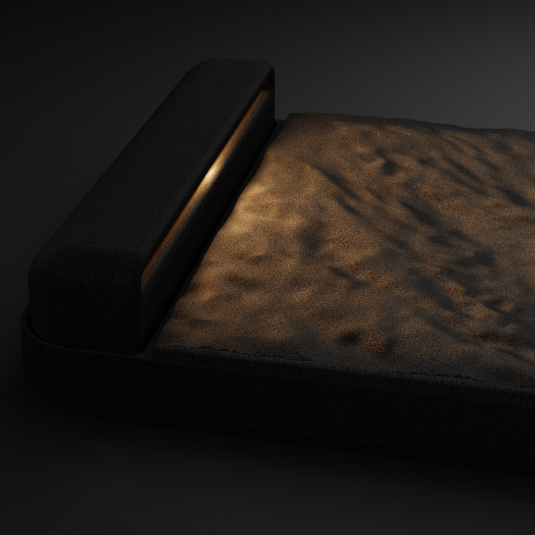 LED Светильник для шаговой плиты STONE Черный Сланец 330х75х98мм Новочебоксарск фото