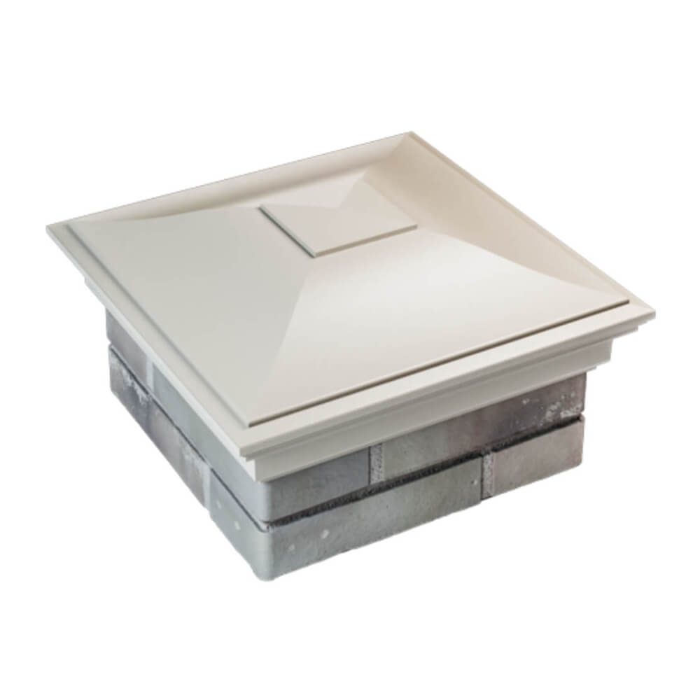 Колпак Zking Монблан Бежевый на столб 1.5х1.5 еврокирпича 0.7НФ (355х355мм) в Новочебоксарске фото