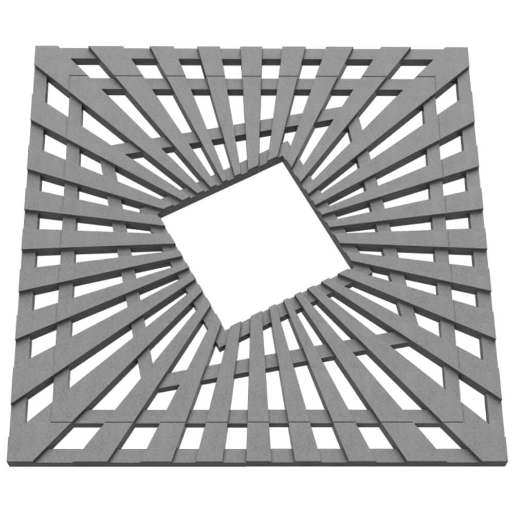 Приствольная решетка для дерева ZKING ATMOSPHERE 1.2х1.2м Серая в Новочебоксарске фото