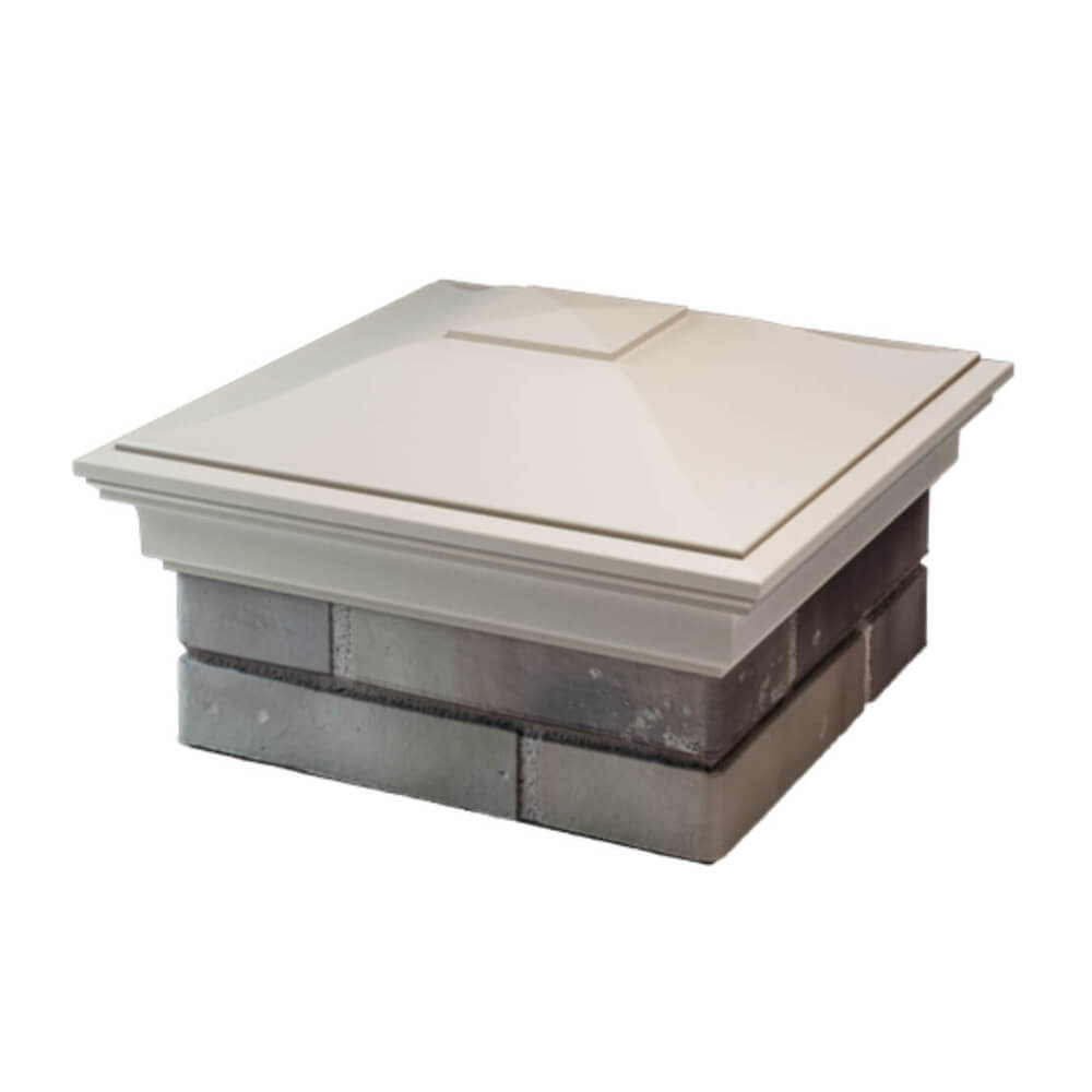 Колпак Zking Монблан Бежевый на столб 1.5х1.5 еврокирпича 0.7НФ (355х355мм) в Новочебоксарске фото