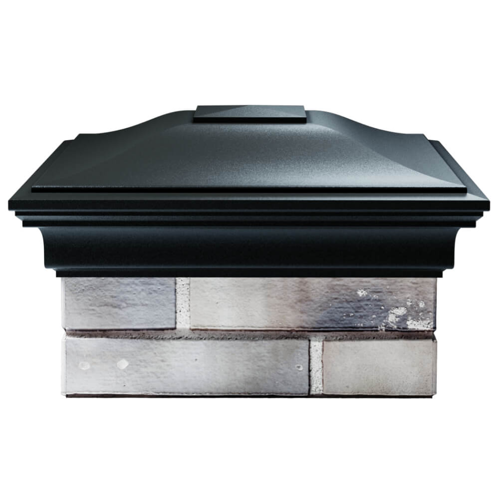 Колпак Zking Монблан Черный на столб 1.5х1.5 кирпича (385х385мм) Новочебоксарск фото