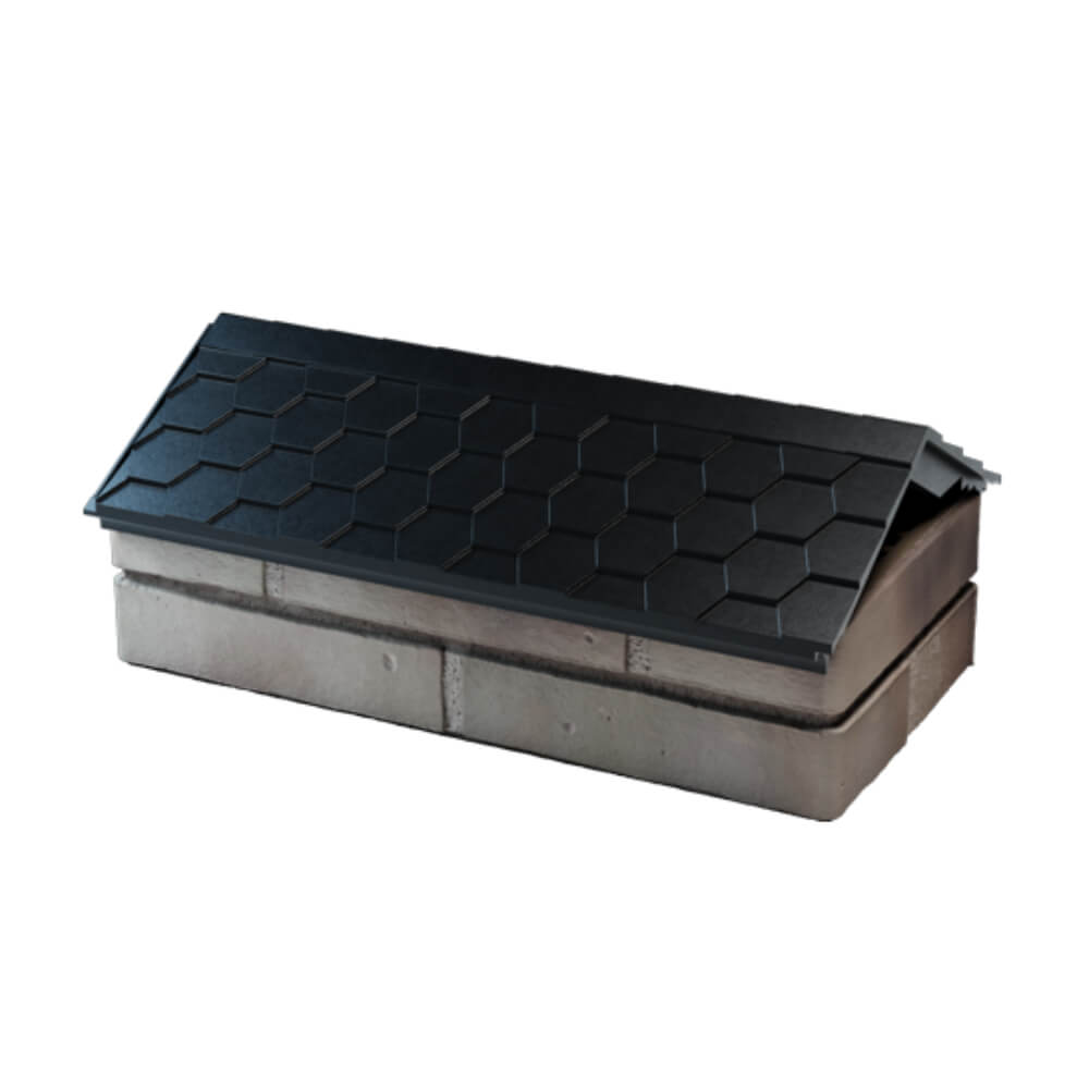 Парапет Zking Эверест Черный с посадкой на 1 кирпич (200/225/255мм) в Новочебоксарске фото