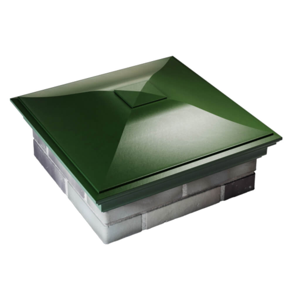 Колпак Zking Монблан Зеленый на столб 2х2 кирпича (515х515мм) Новочебоксарск фото