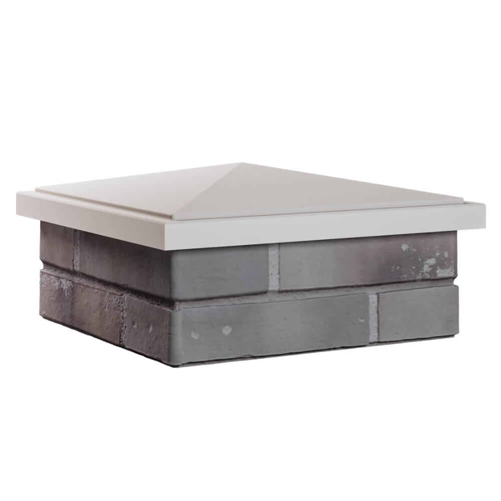 Колпак Zking БонаМоно Бежевый на столб 1.5х1.5 кирпича (385х385, 400х400мм) в Новочебоксарске фото