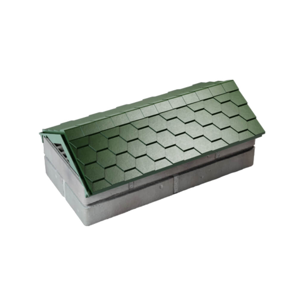 Парапет Zking Эверест Зеленый с посадкой на 1 кирпич (200/225/255мм) в Новочебоксарске фото