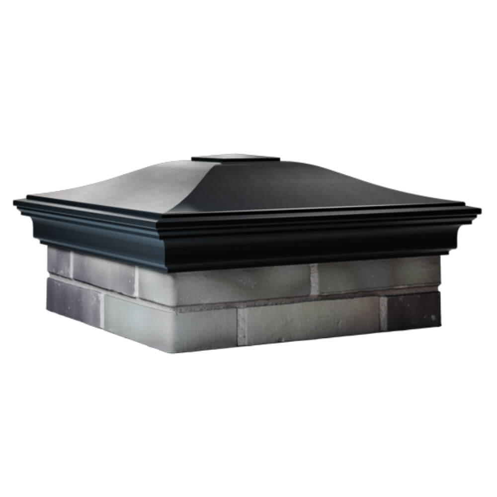 Колпак Zking Монблан Черный на столб 2х2 кирпича (515х515мм) в Новочебоксарске фото