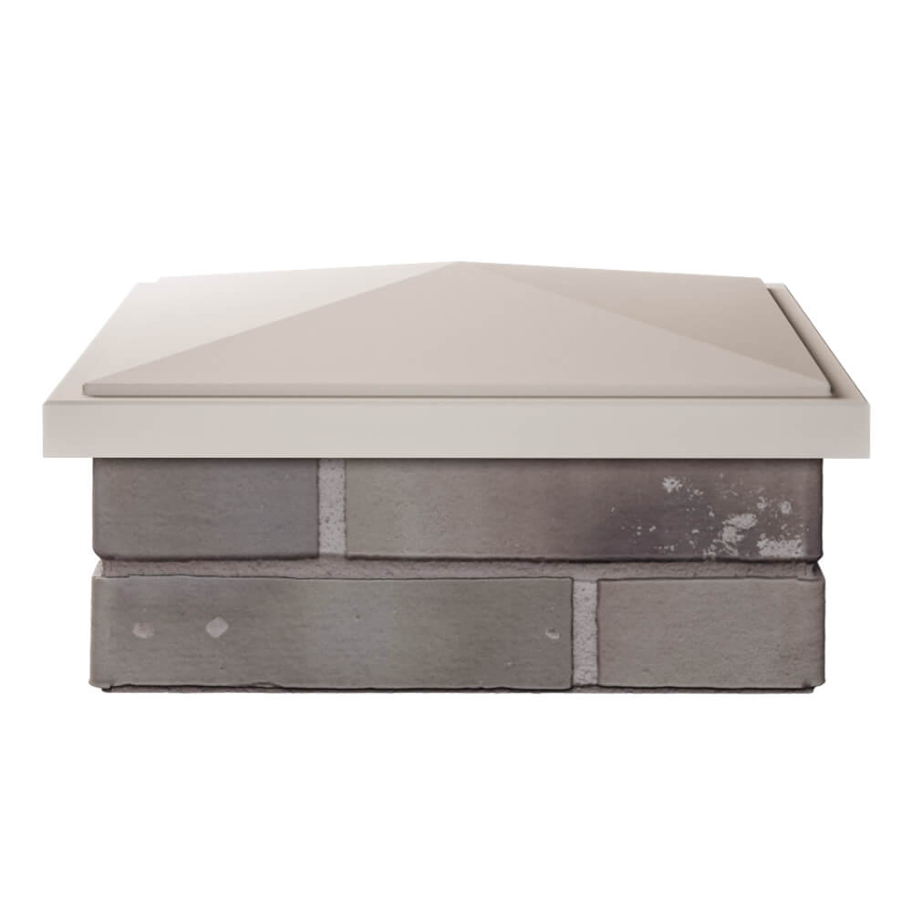 Колпак Zking БонаМоно Бежевый на столб 1.5х1.5 кирпича (385х385, 400х400мм) Новочебоксарск фото