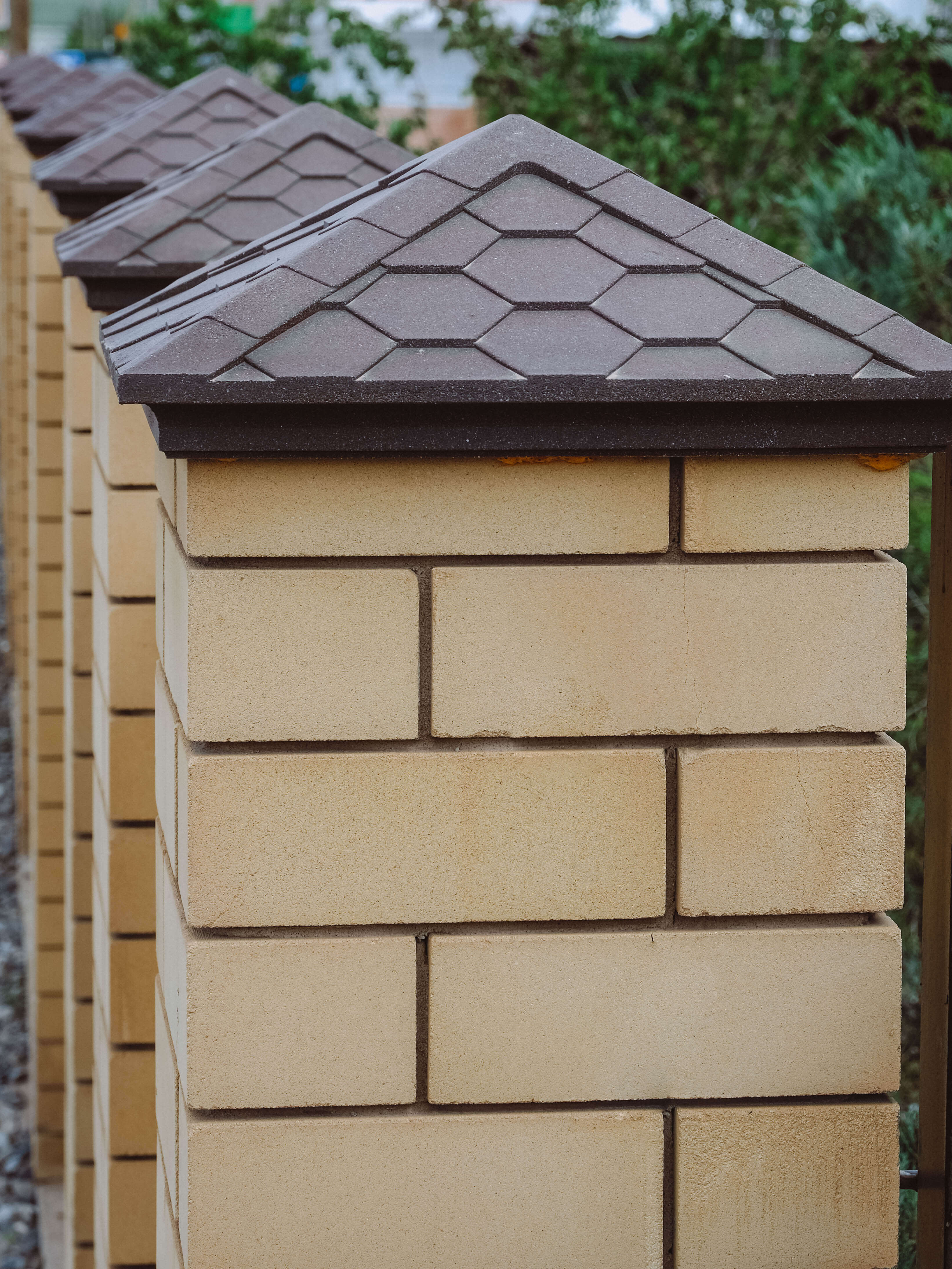 Колпак Zking Эверест Коричневый на столб 1.5х1.5 кирпича (390х390мм) в Новочебоксарске фото