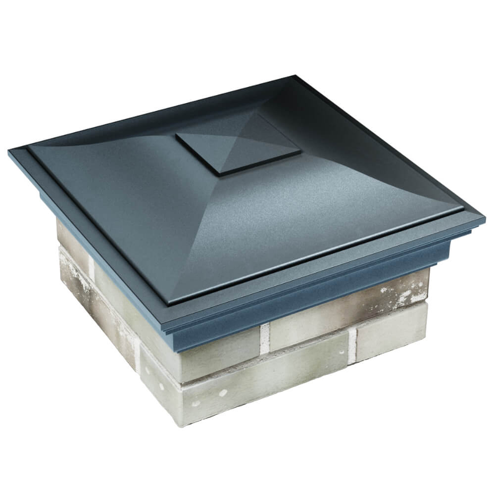 Колпак Zking Монблан Серый на столб 1.5х1.5 кирпича (385х385мм) в Новочебоксарске фото