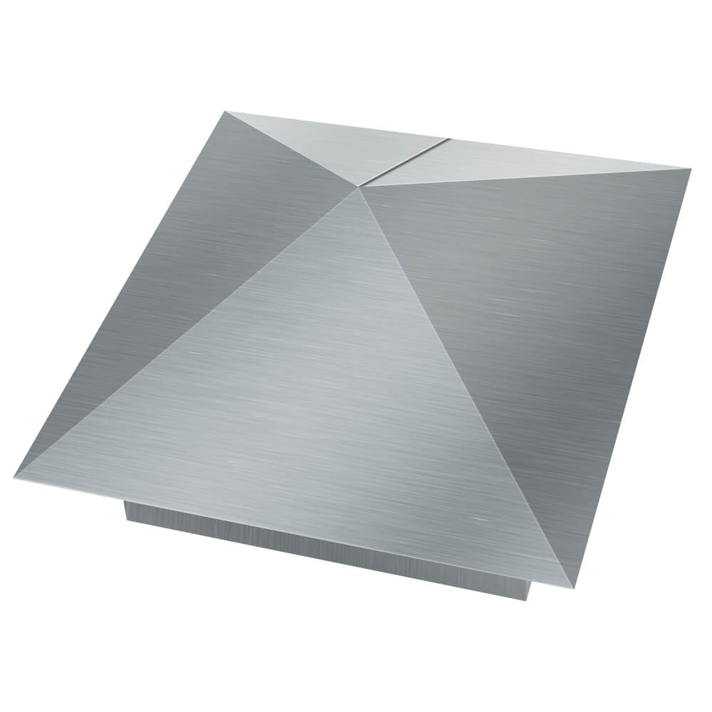 Колпак металлический 380х380мм оцинкованный заборный Новочебоксарск фото