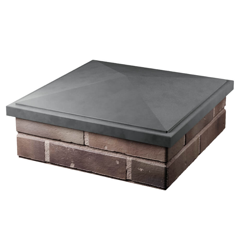 Колпак Zking БонаМоно Серый на столб 2х2 кирпича (515х515, 530х530мм) в Новочебоксарске фото