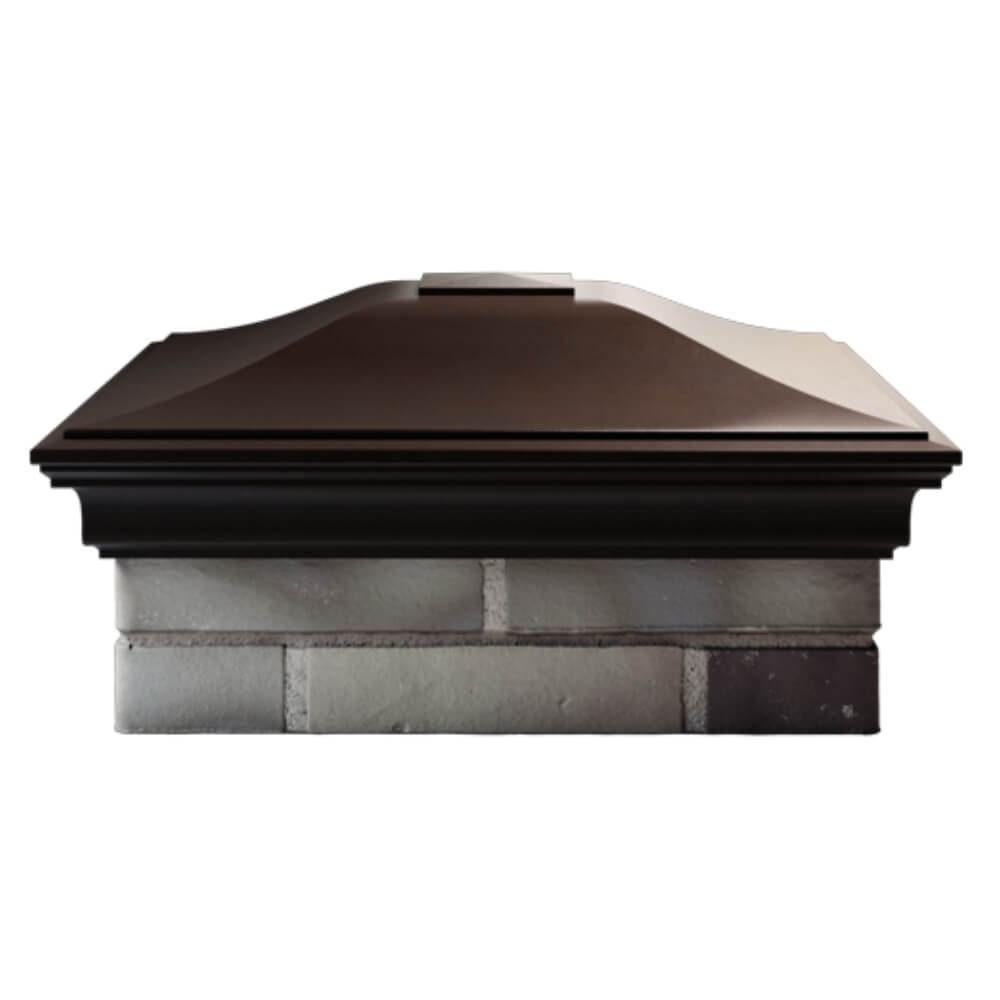 Колпак Zking Монблан Коричневый на столб 2х2 кирпича (515х515мм) в Новочебоксарске фото