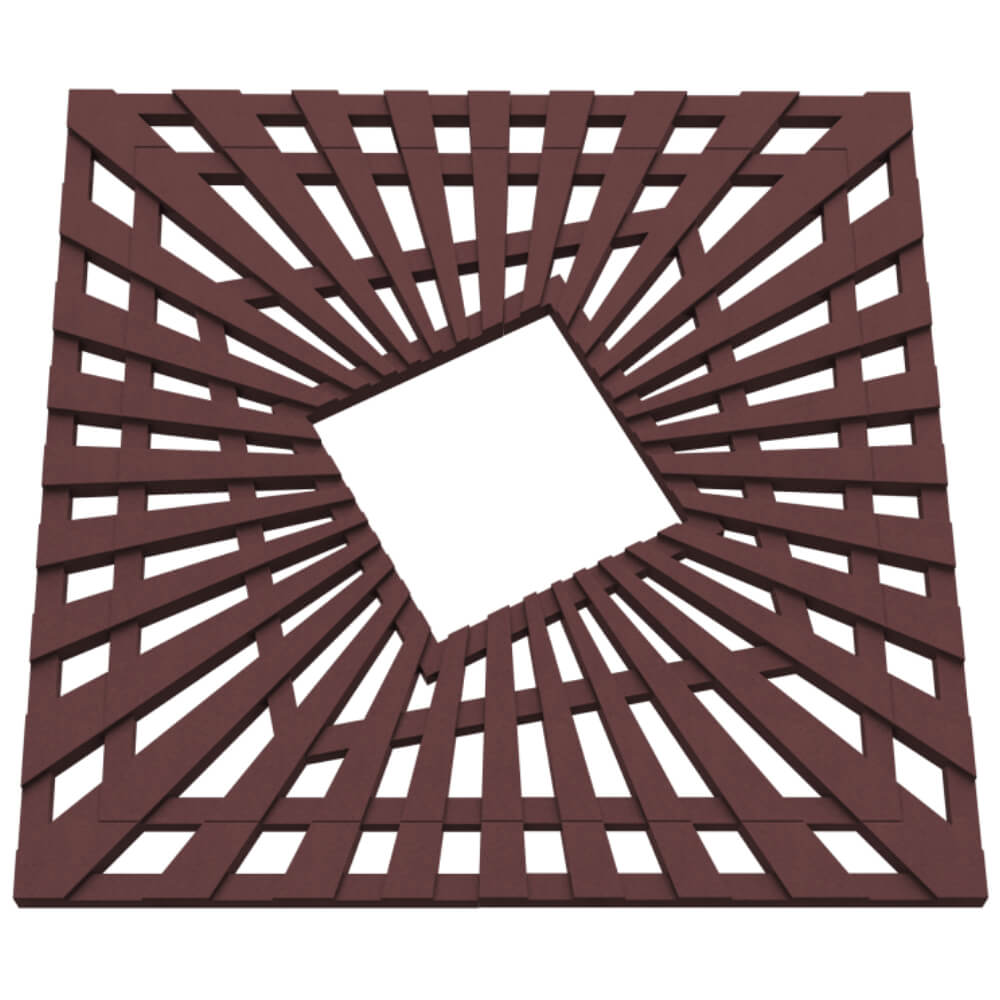 Приствольная решетка для дерева ZKING ATMOSPHERE 1.2х1.2м Коричневая в Новочебоксарске фото