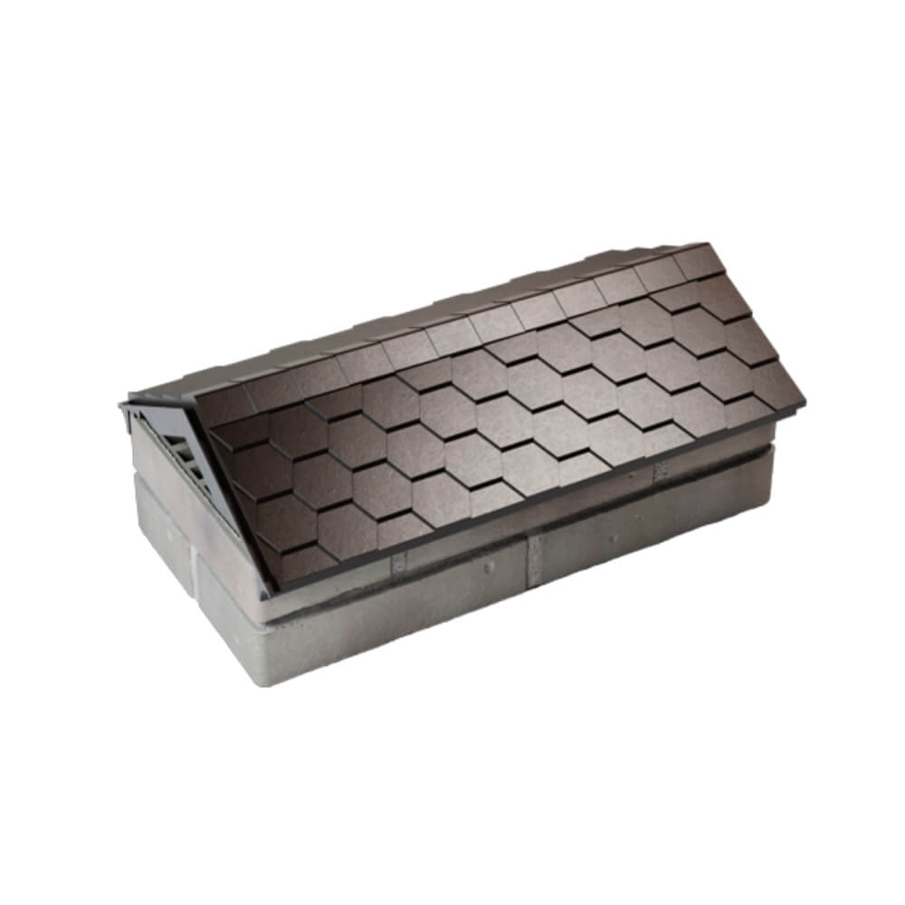 Парапет Zking Эверест Коричневый с посадкой на 1 кирпич (200/225/255мм) в Новочебоксарске фото