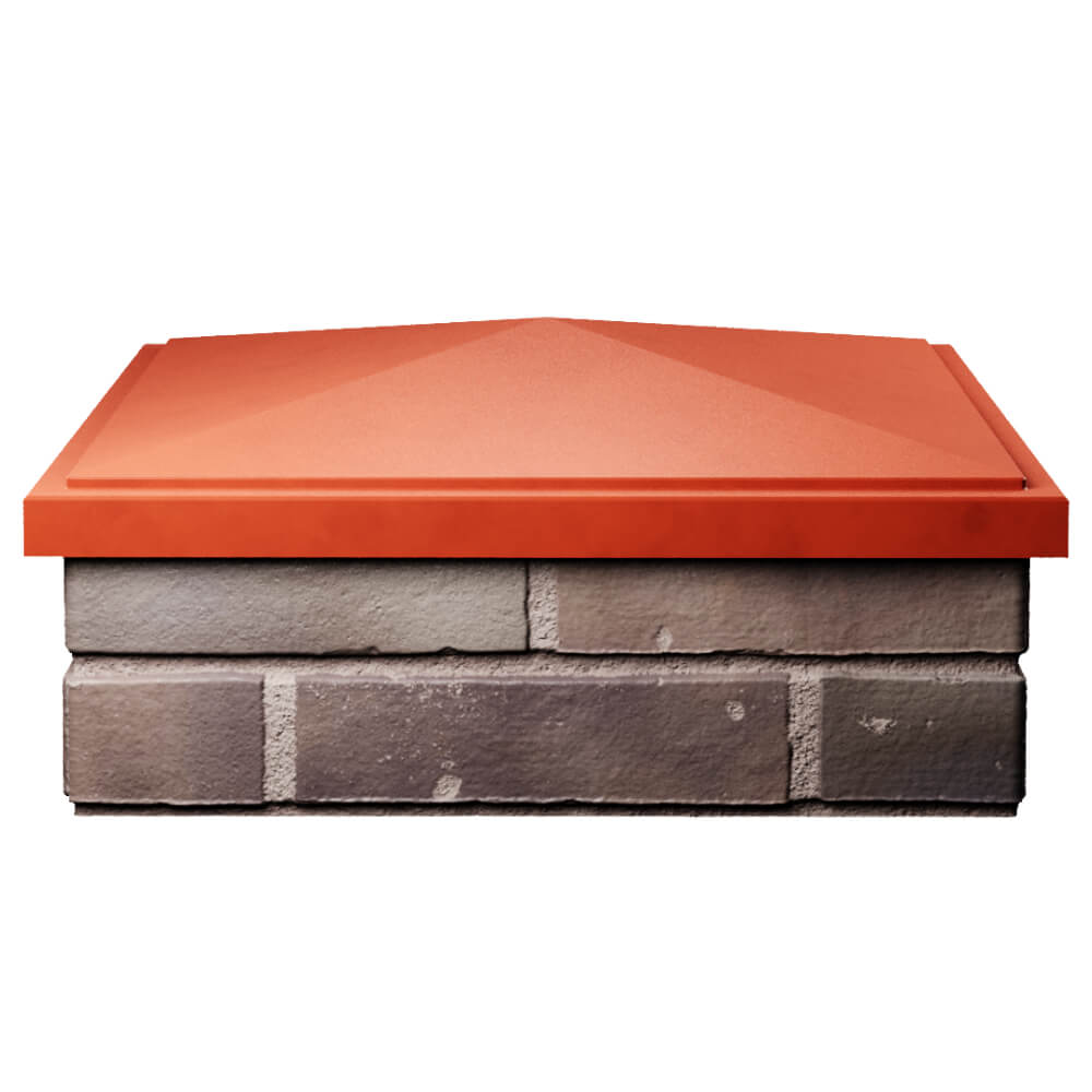 Колпак Zking БонаМоно Красный на столб 2х2 кирпича (515х515, 530х530мм) Новочебоксарск фото