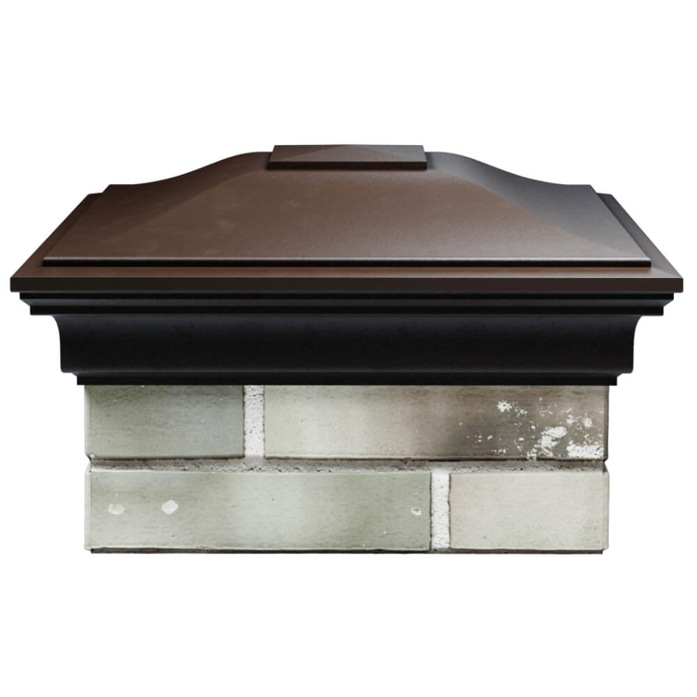 Колпак Zking Монблан Коричневый на столб 1.5х1.5 кирпича (385х385мм) Новочебоксарск фото