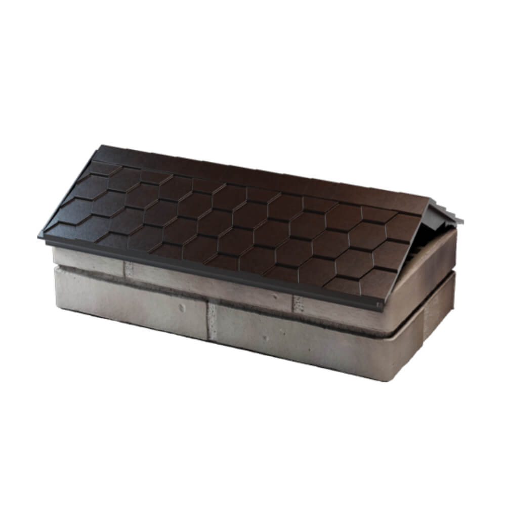 Парапет Zking Эверест Коричневый с посадкой на 1 кирпич (200/225/255мм) в Новочебоксарске фото