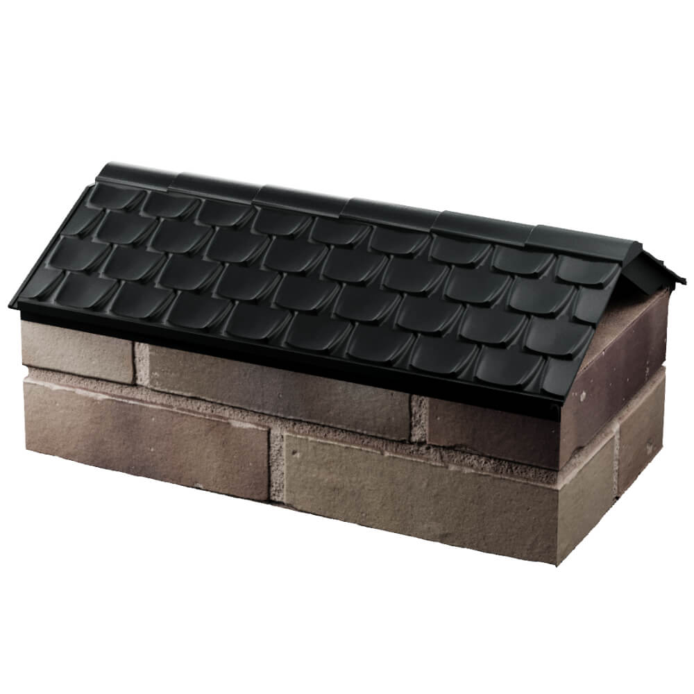 Парапет Zking Эльбрус Черный с посадкой на 1 кирпич (255мм) в Новочебоксарске фото