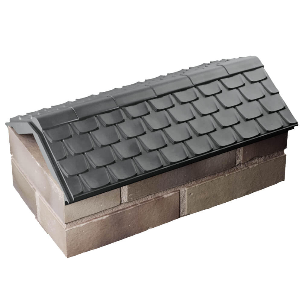 Парапет Zking Эльбрус Серый с посадкой на 1 кирпич (255мм) в Новочебоксарске фото