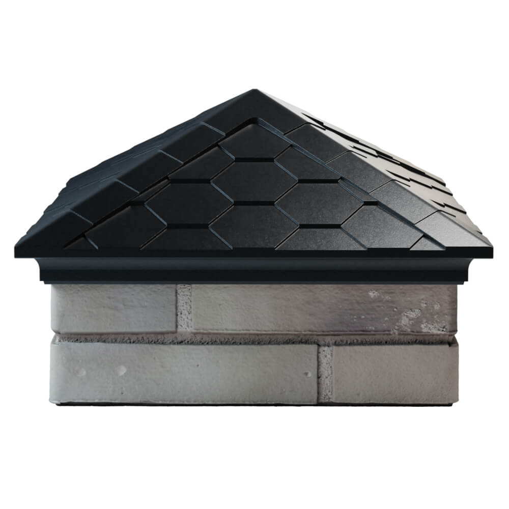 Колпак Zking Эверест Черный на столб 1.5х1.5 кирпича (390х390мм) Новочебоксарск фото