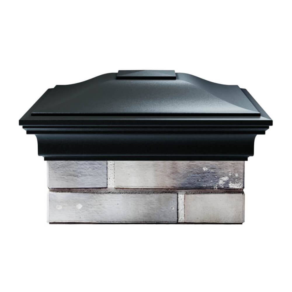 Колпак Zking Монблан Черный на столб 1.5х1.5 еврокирпича 0.7НФ (355х355мм) Новочебоксарск фото