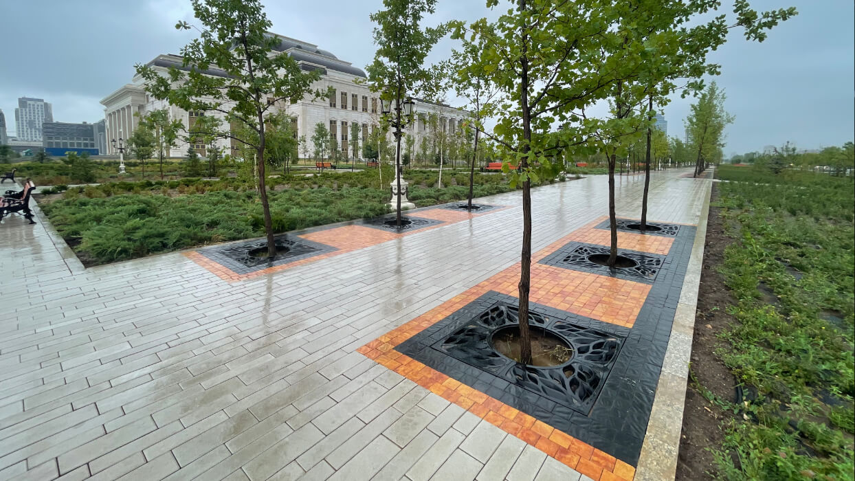 Приствольная решетка для дерева ZKING CRUST 1.2х1.2м Черная в Новочебоксарске фото