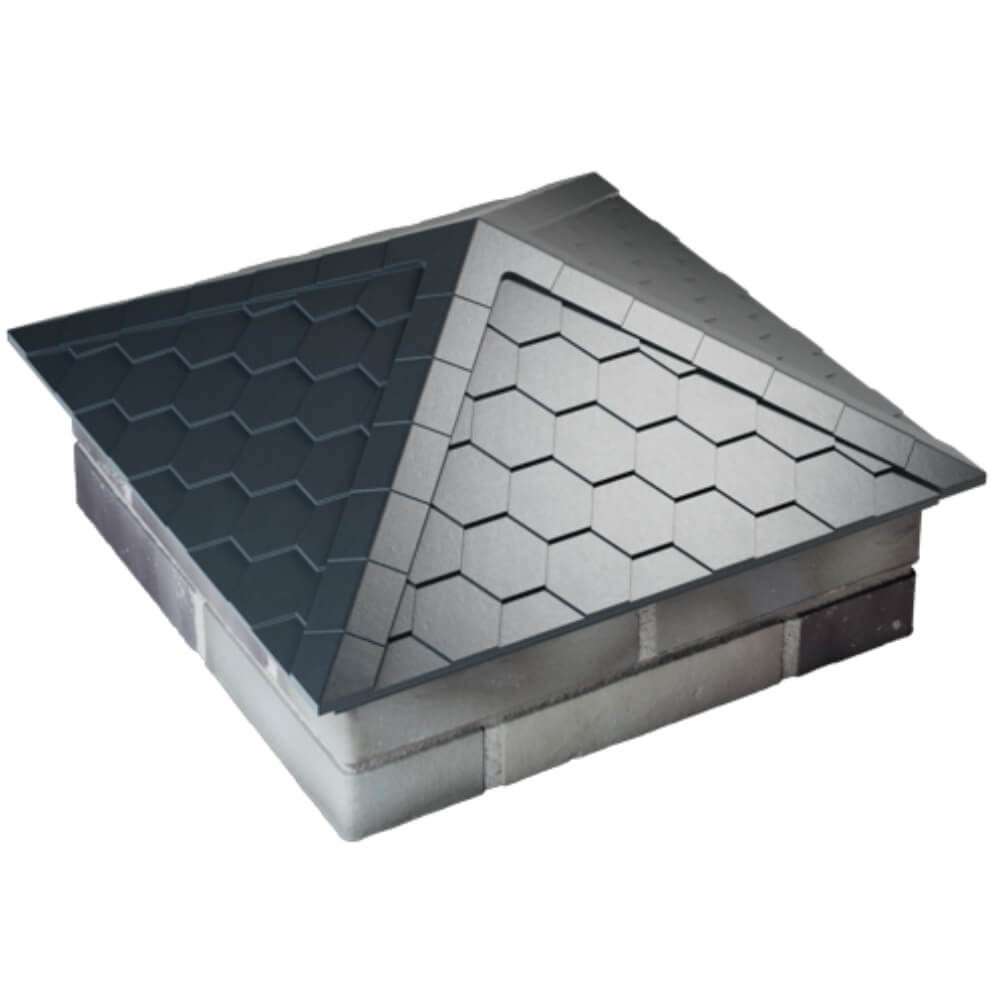 Колпак Zking Эверест Серый на столб 2х2 кирпича (535х535мм) Новочебоксарск фото