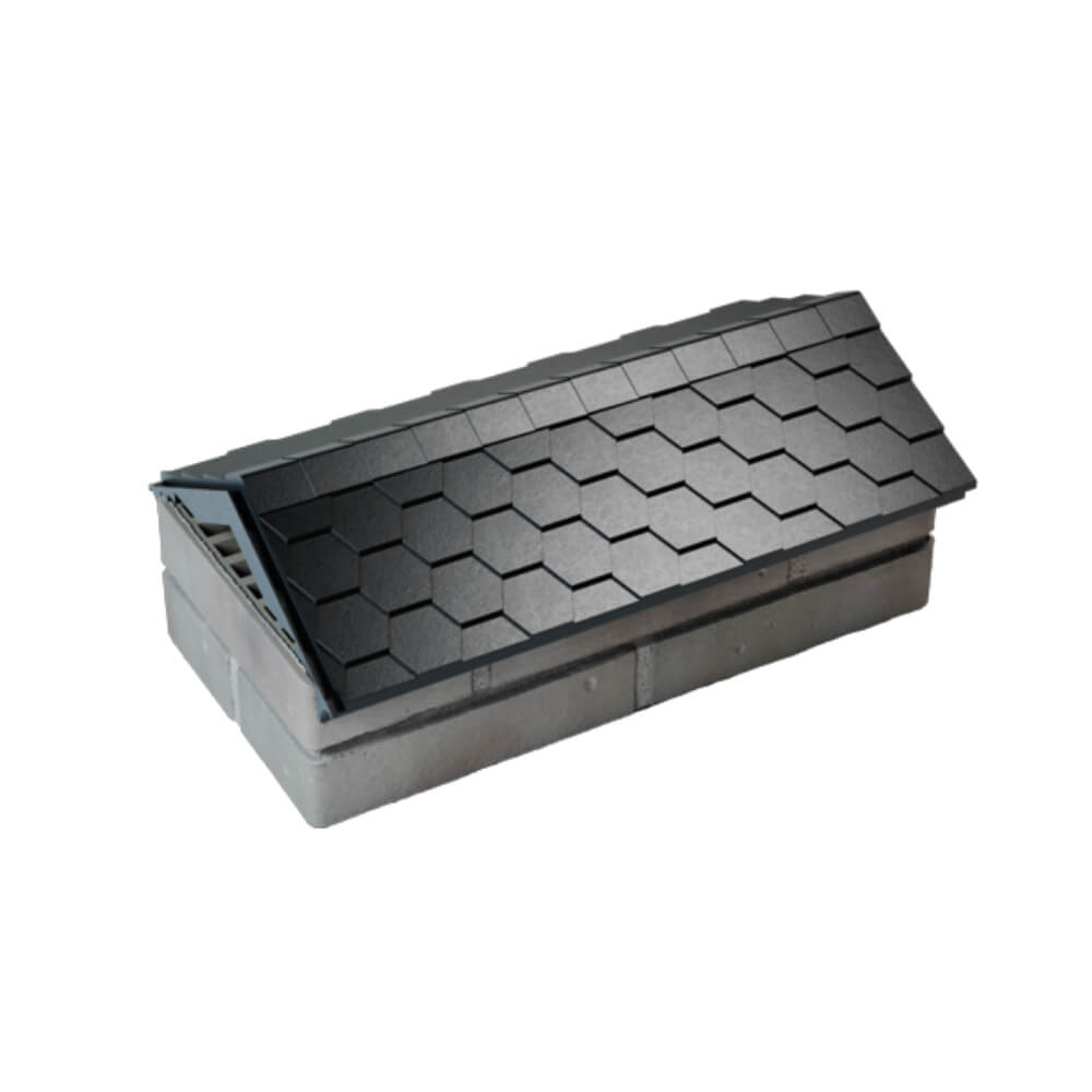 Парапет Zking Эверест Черный с посадкой на 1 кирпич (200/225/255мм) в Новочебоксарске фото